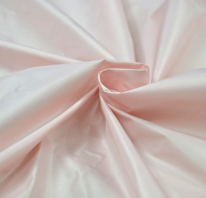 Tela de encargo del vestido del tafetán, 30 * tela del tafetán del rosa de 30D 600t para el traje